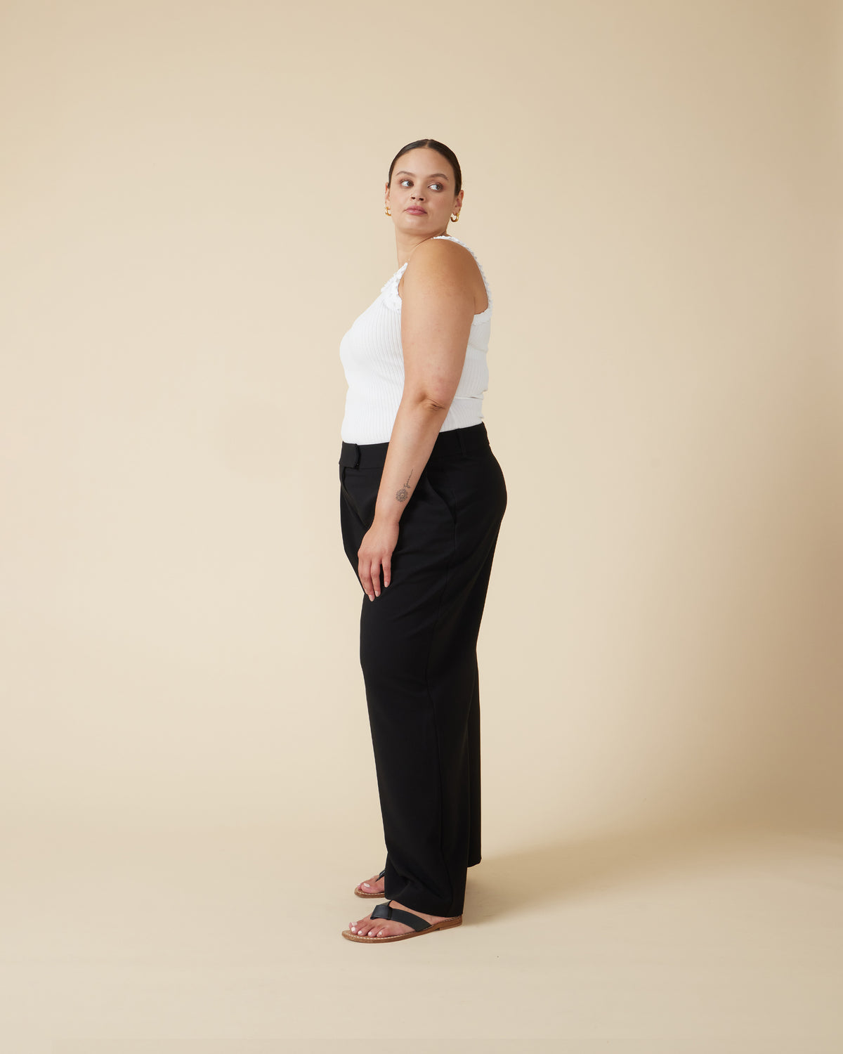 RUE TROUSER BLACK | RUBY