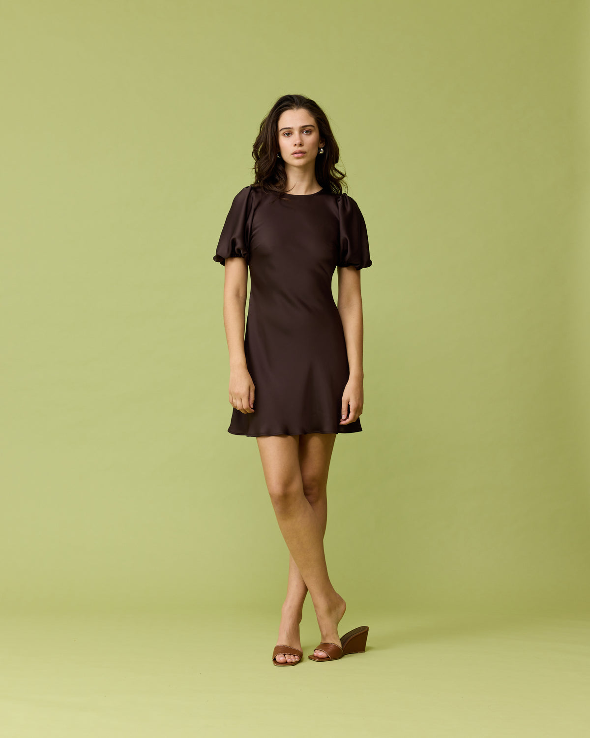 kendall mini dress KENDALL DENIM MINI DRESS in IVY BLUE