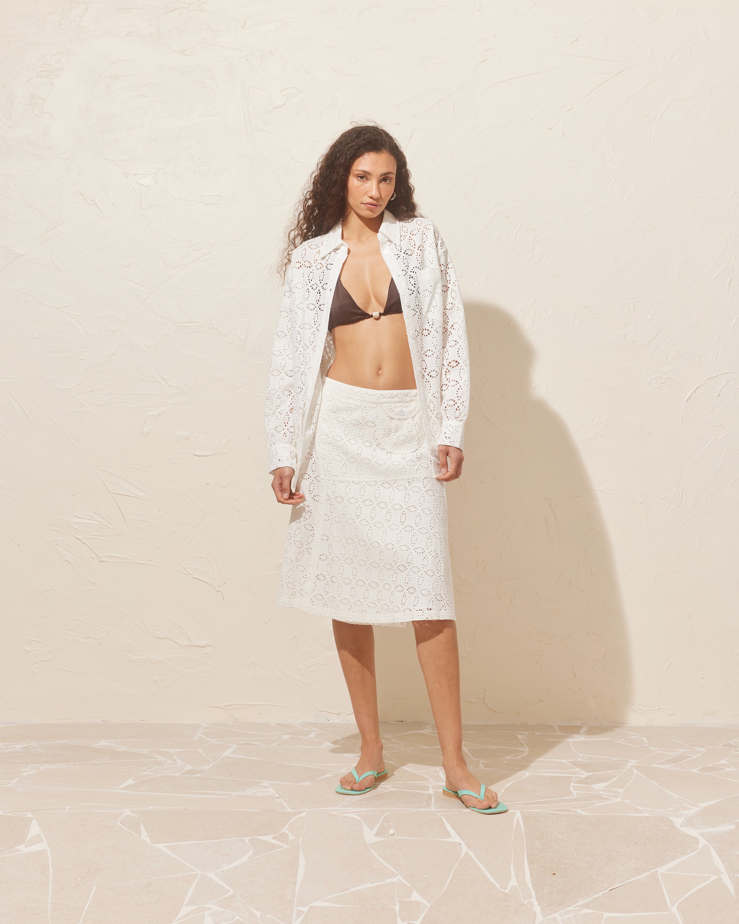 PARFAIT WRAP SKIRT WHITE | RUBY