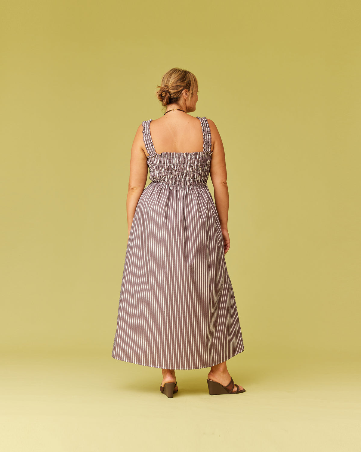 TRULLI DRESS BROWN STRIPE | RUBY TRULLI DRESS BROWN STRIPE | RUBY