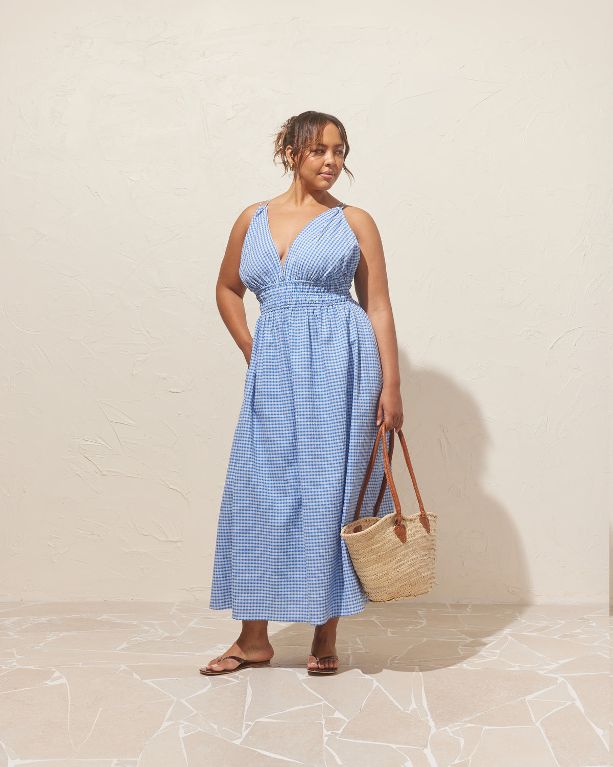 HERO MAXI DRESS BLUE GINGHAM | RUBY HERO MAXI DRESS BLUE GINGHAM | RUBY