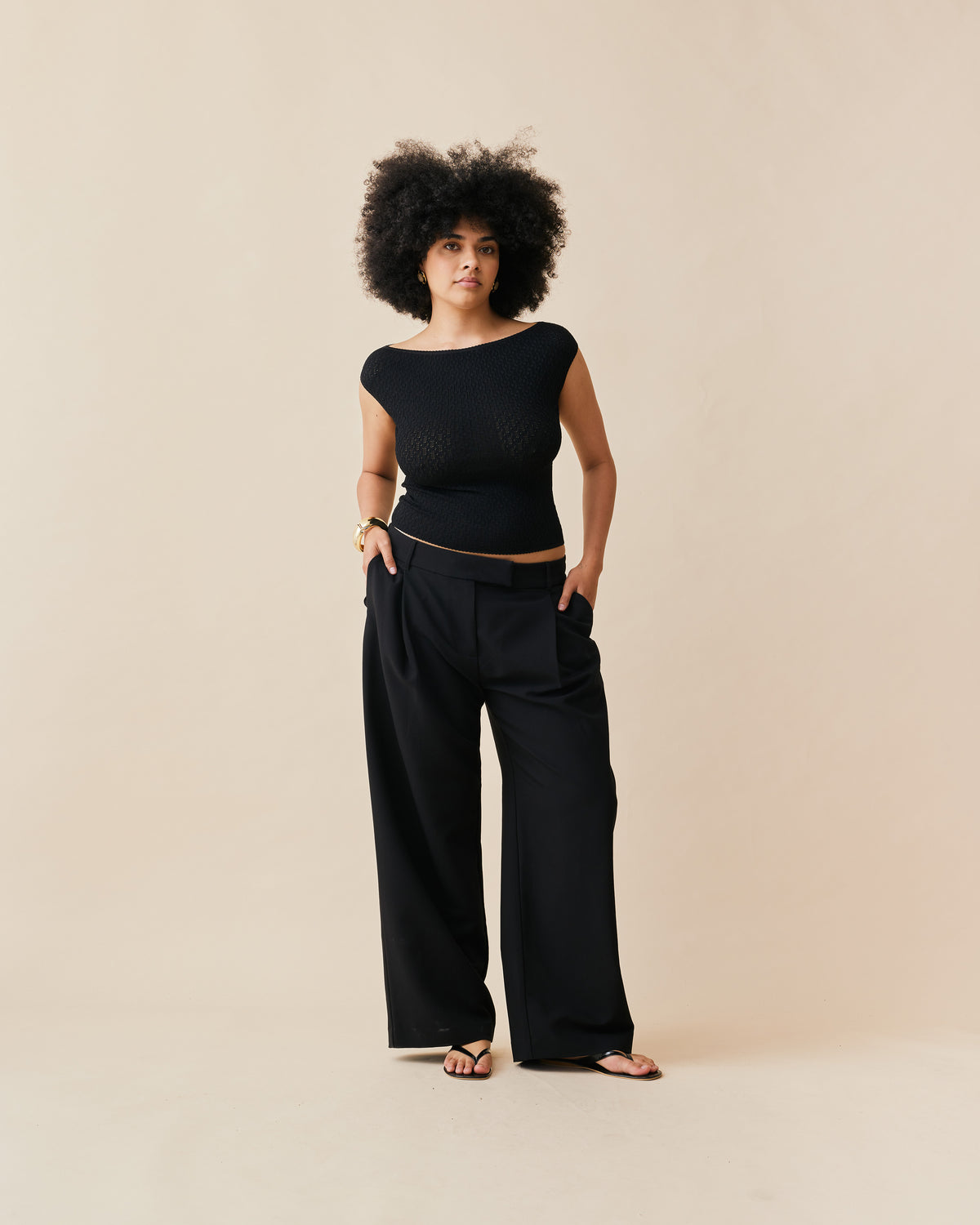 RUE TROUSER BLACK | RUBY