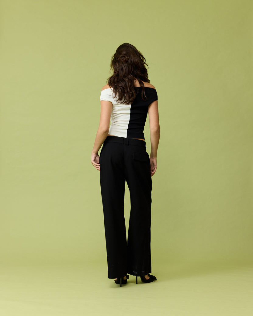 RUE TROUSER BLACK | RUBY