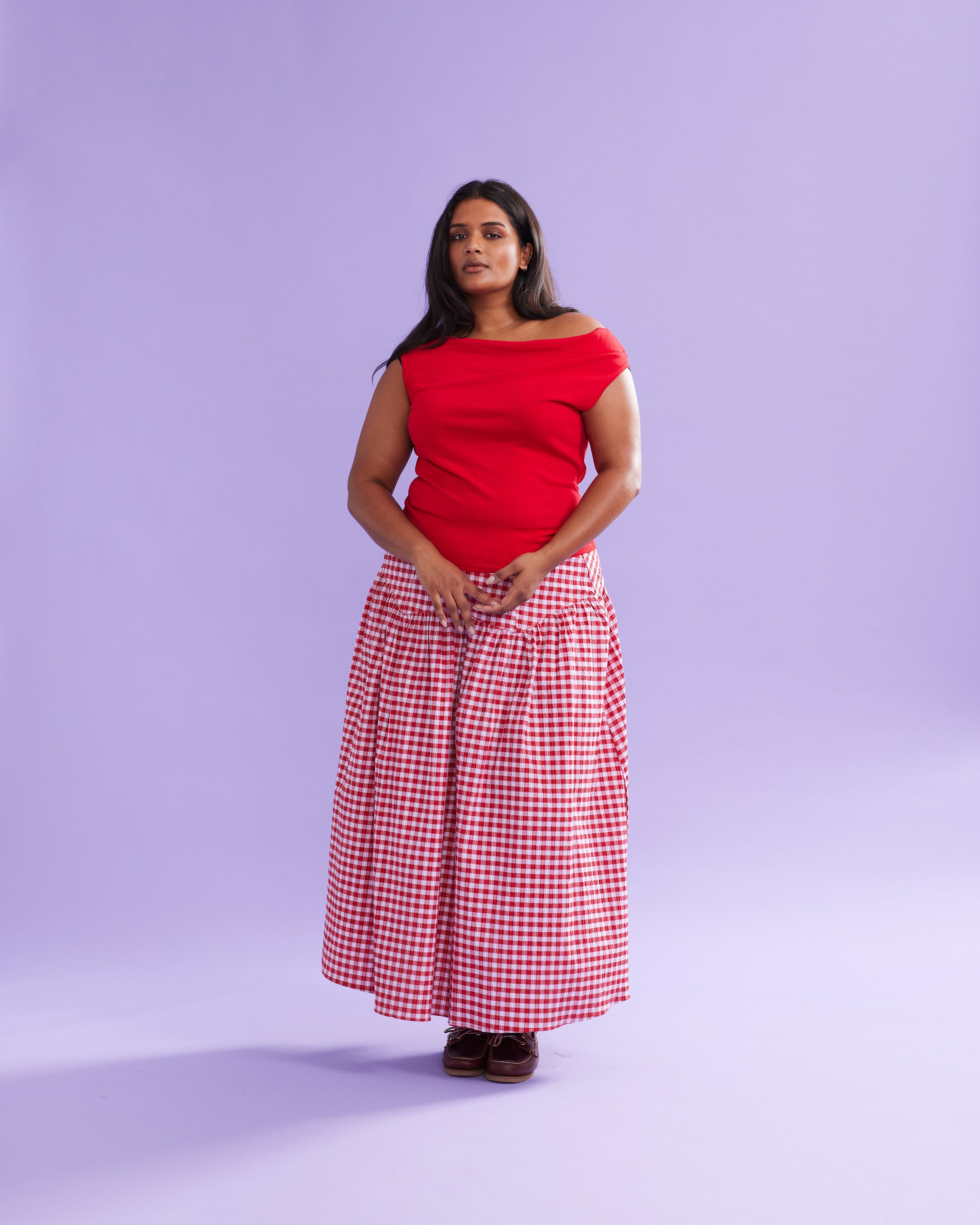 EMMA KNIT TOP CHERRY | RUBY