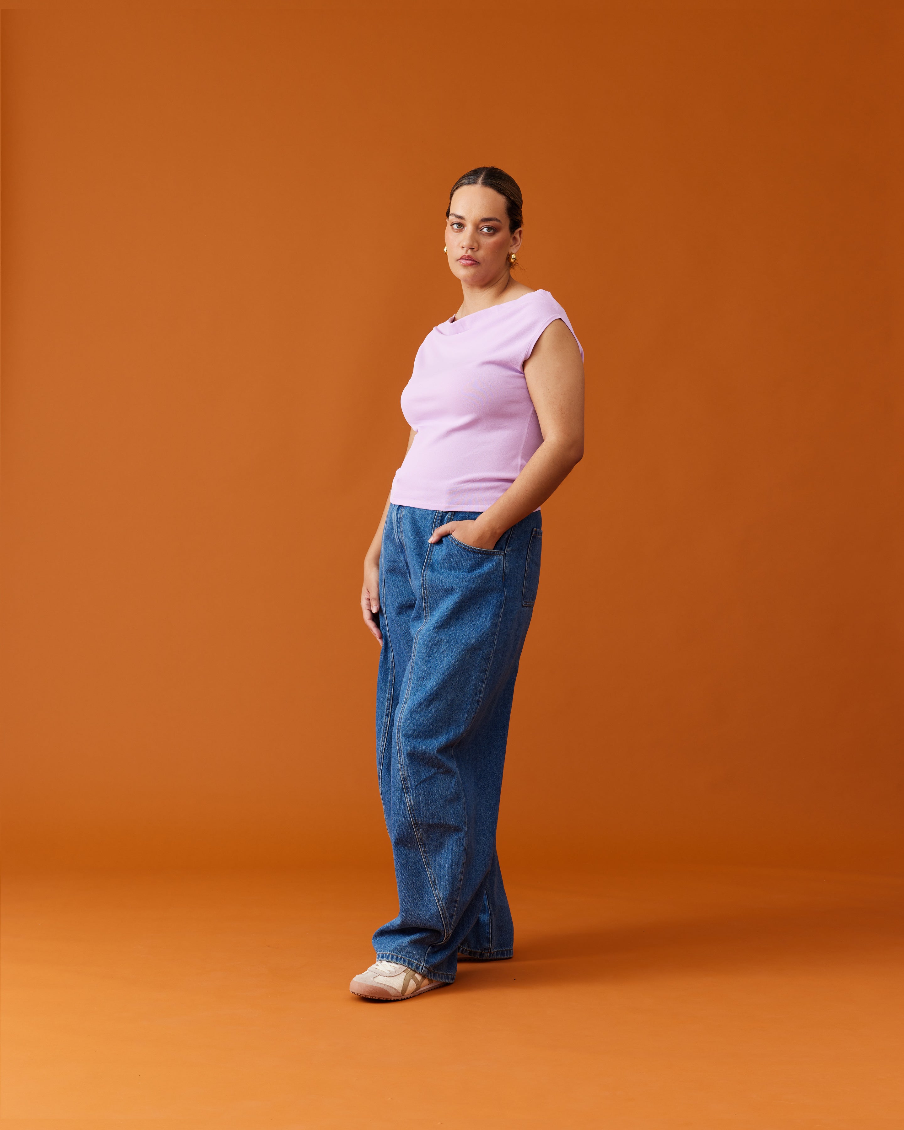 EMMA KNIT TOP LILAC | RUBY