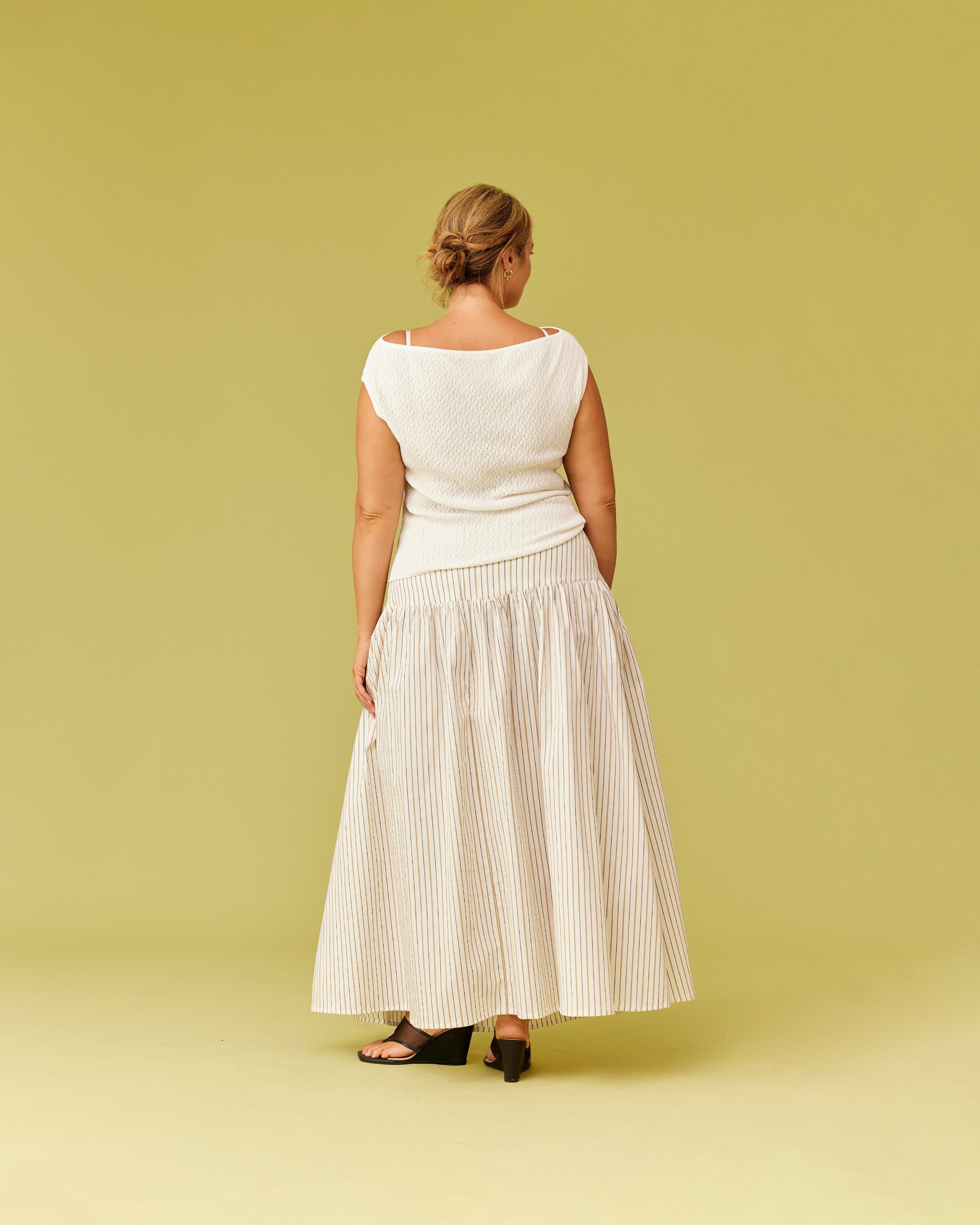 EMMA KNIT TOP WHITE LACE | RUBY