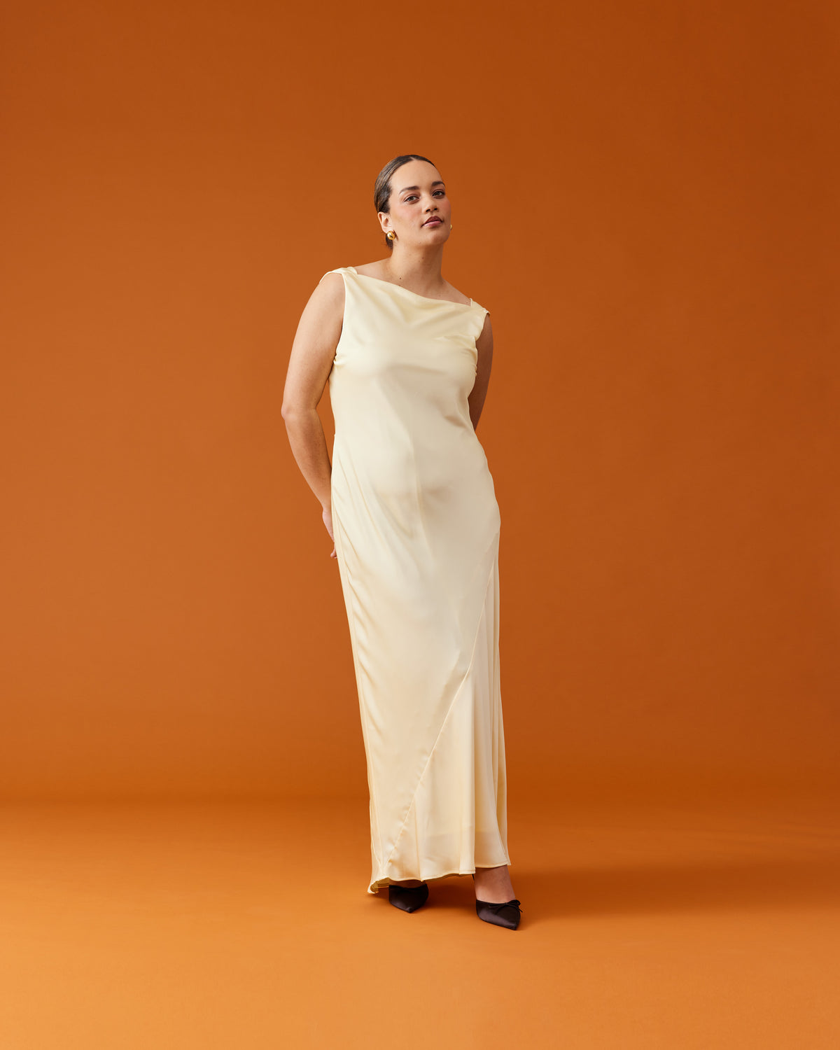 FIREBIRD COWL GOWN BUTTER | RUBY FIREBIRD COWL GOWN BUTTER | RUBY