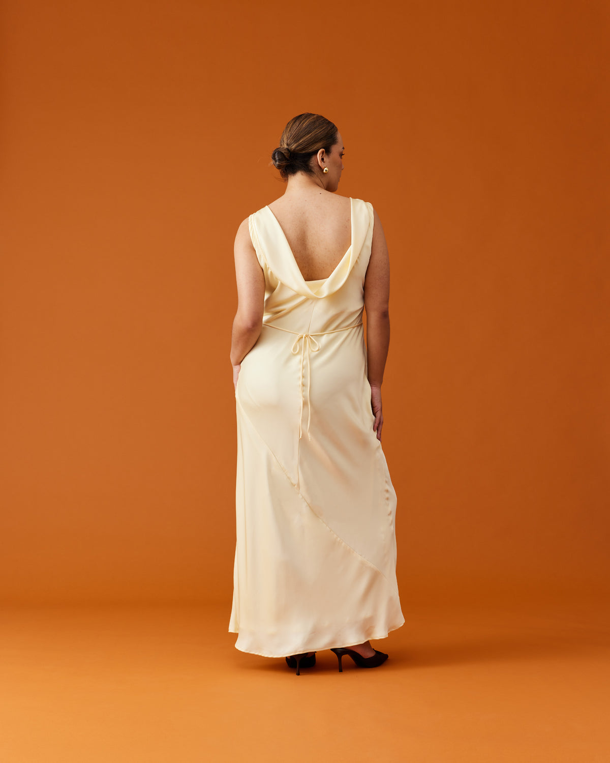 FIREBIRD COWL GOWN BUTTER | RUBY FIREBIRD COWL GOWN BUTTER | RUBY