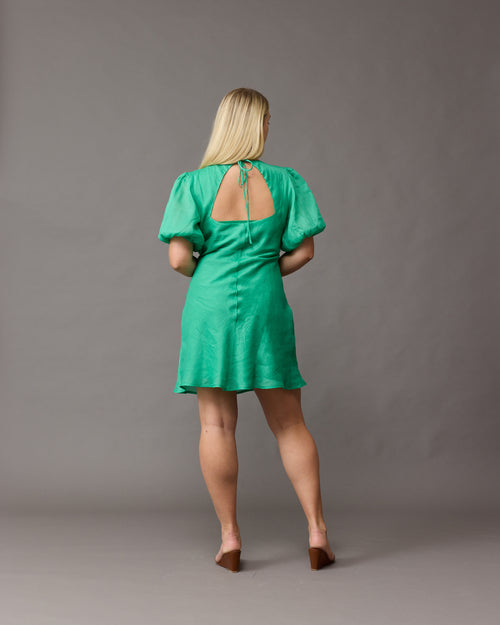 green emerald velvet dress Ruby Cut Out Dress main image 0