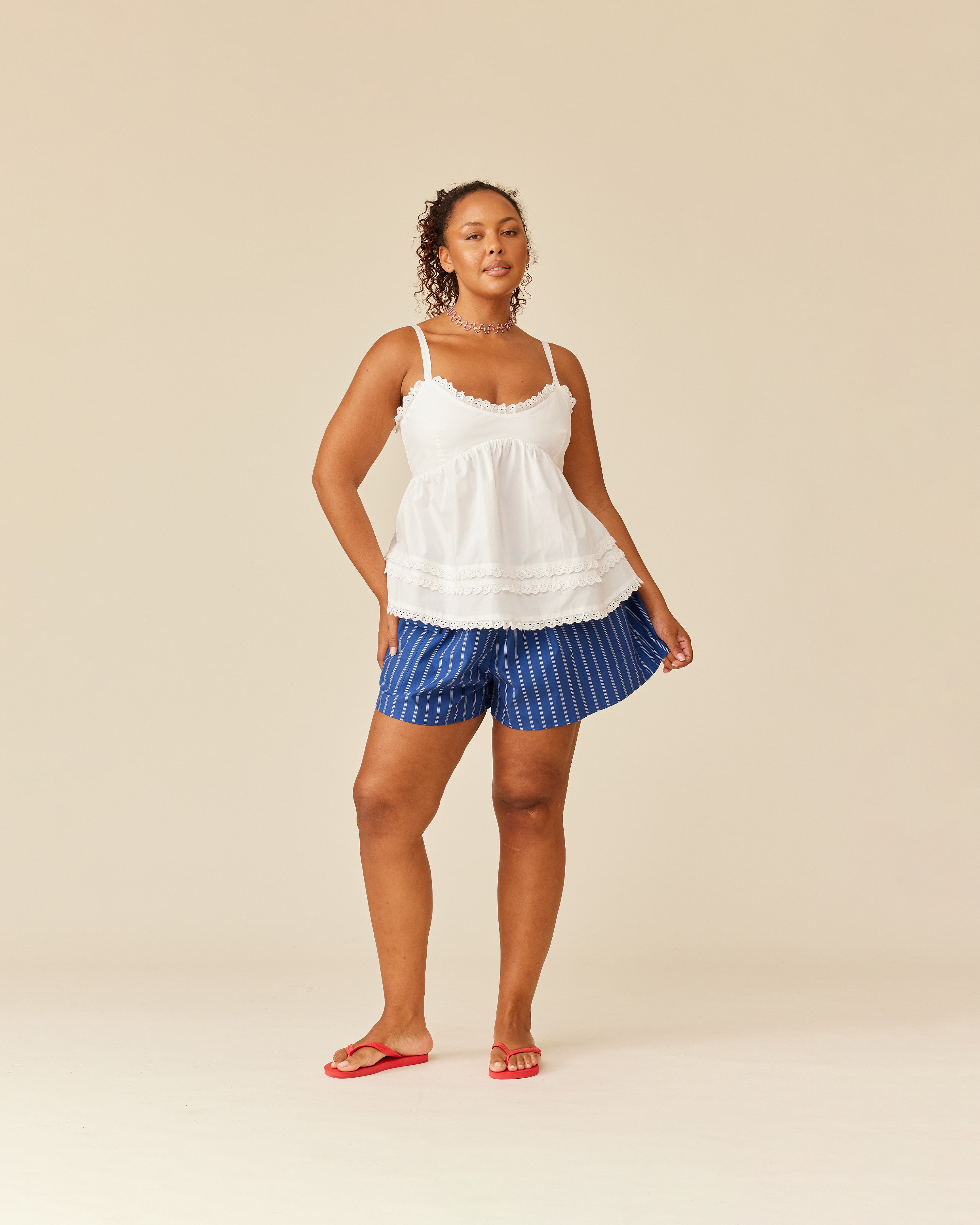 COLETTE CAMISOLE WHITE | RUBY