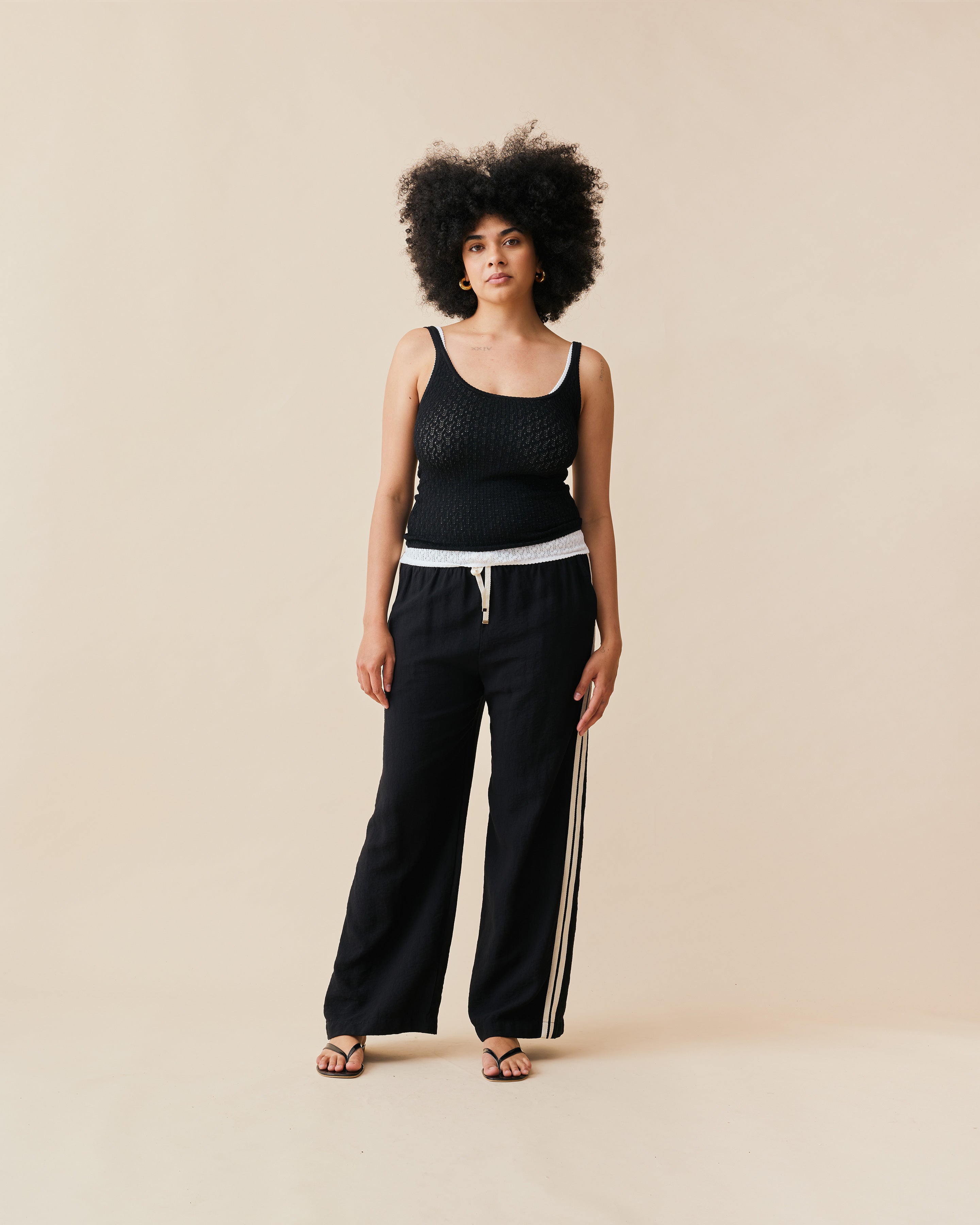 パンツ RUBY Ruby Rd. Luxe Ribbed Wide-Leg Pull-On Coordinating Pants | Dillard's