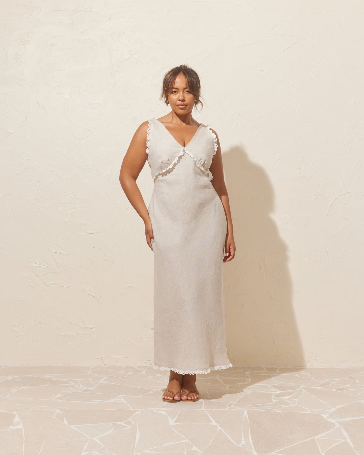 ESME LINEN SLIP DRESS NATURAL | RUBY ESME LINEN SLIP DRESS NATURAL | RUBY