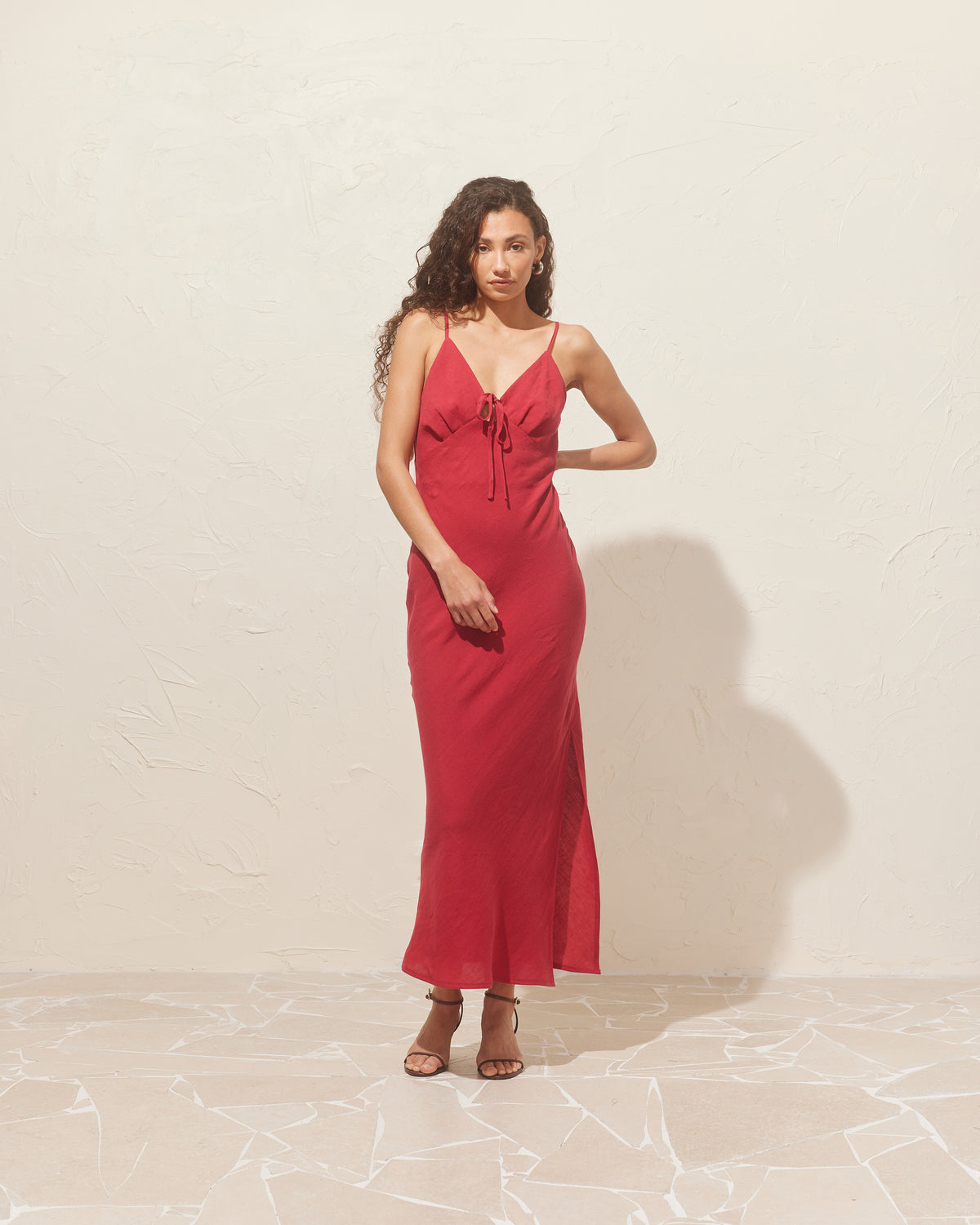 HARLEY BOW DRESS SANGRIA | RUBY HARLEY BOW DRESS SANGRIA | RUBY