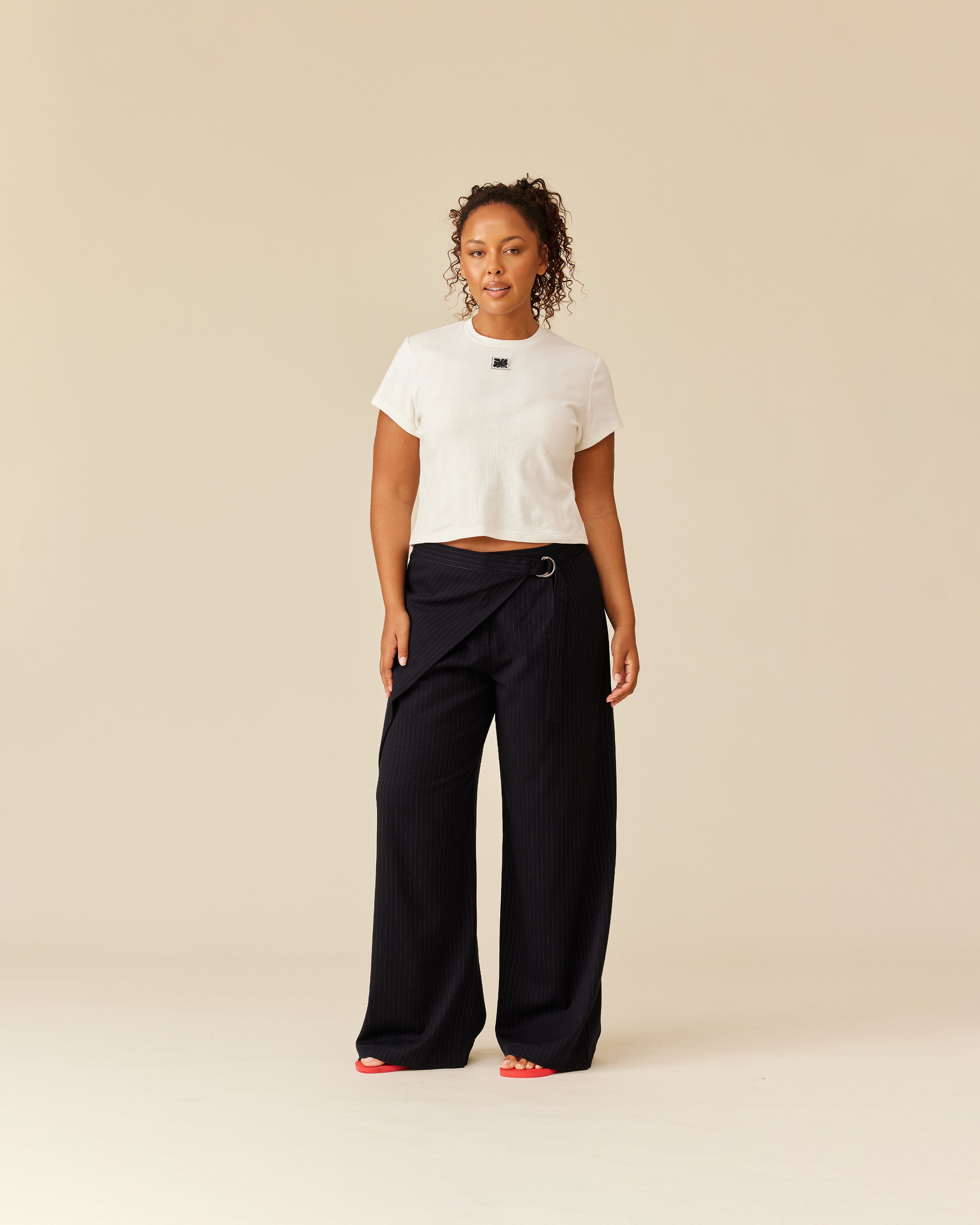 MARLEY SATIN PANT BLACK | RUBY