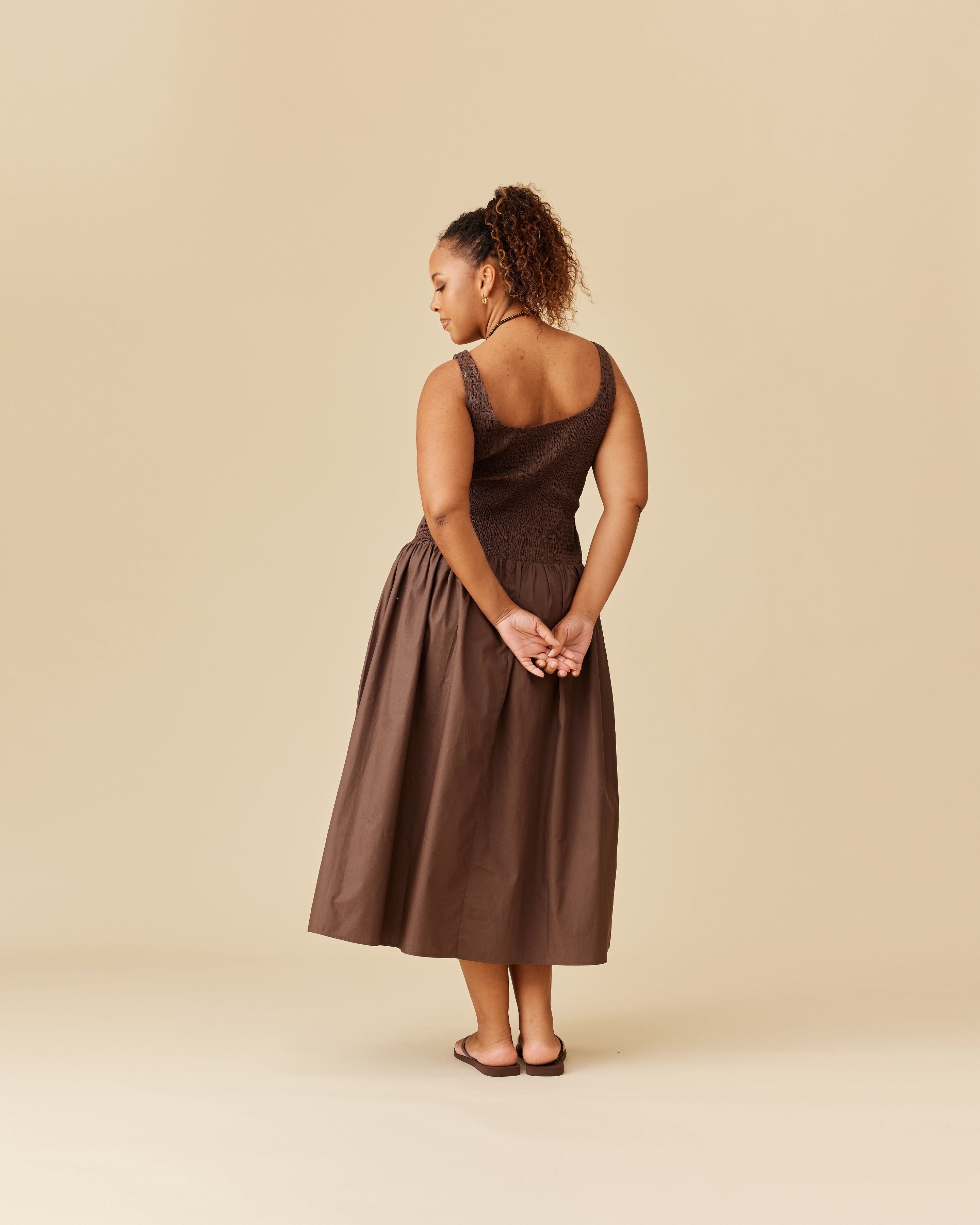RIBBON MIDI DRESS DONKEY | RUBY