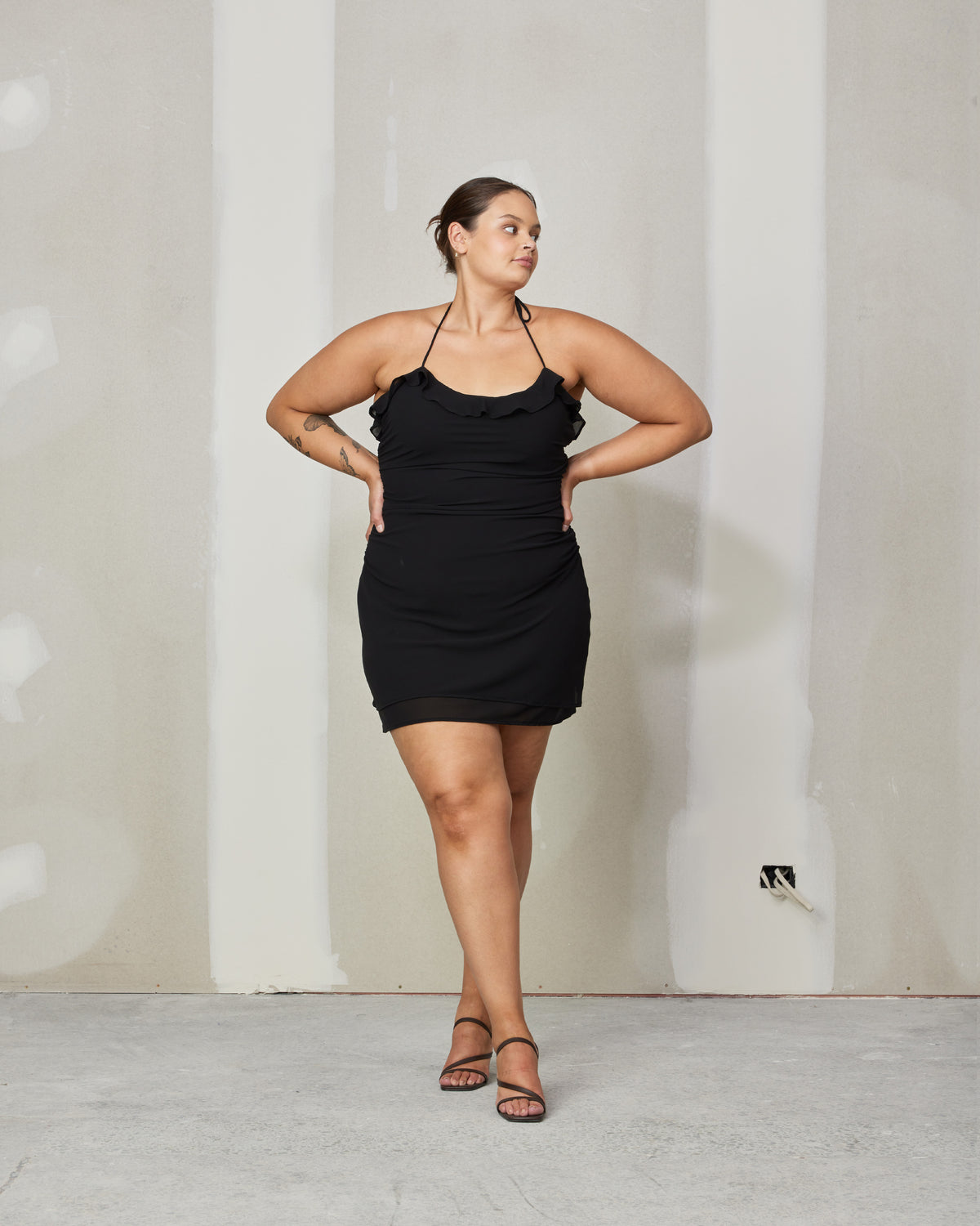rubyn lace mini dress black ROBIN MINIDRESS BLACK