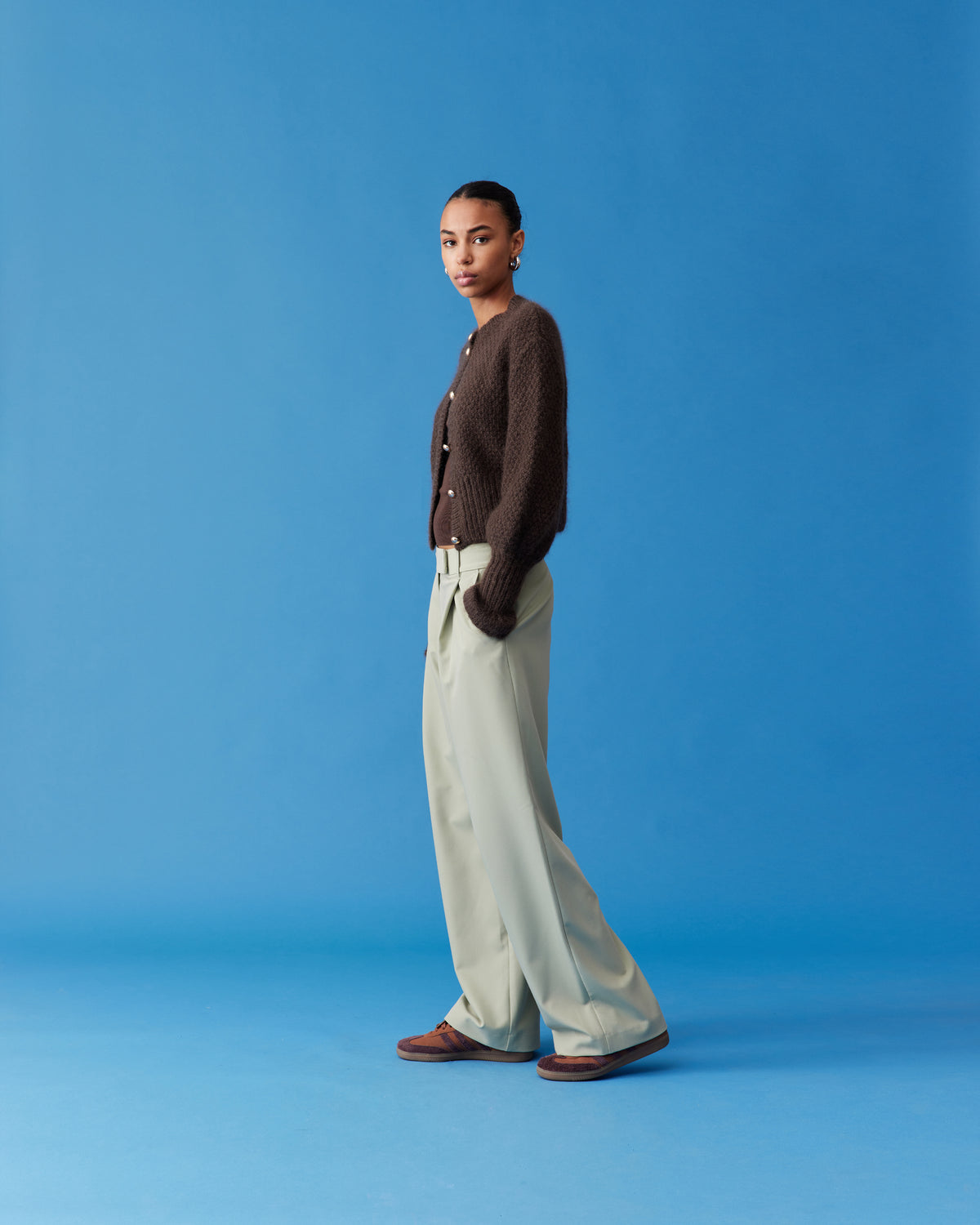 RUE TROUSER SAGE | RUBY