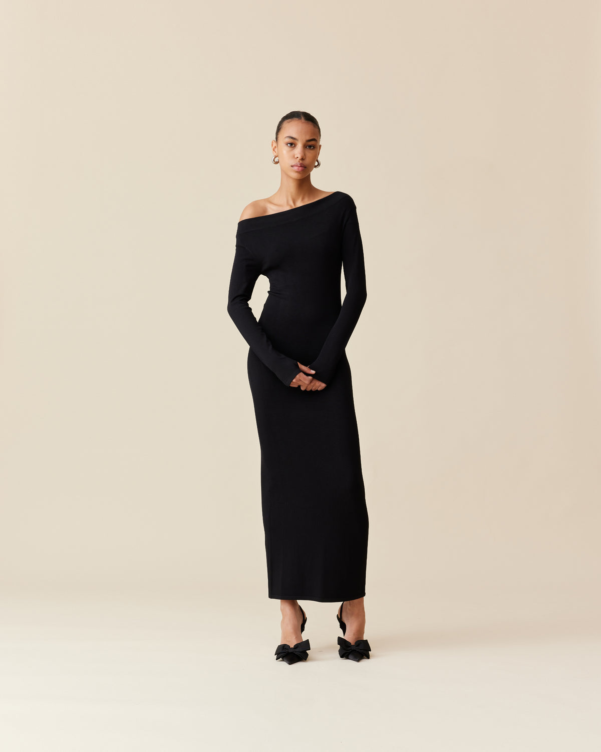emma knit dress Chocolate Emma Knit Maxi Dress