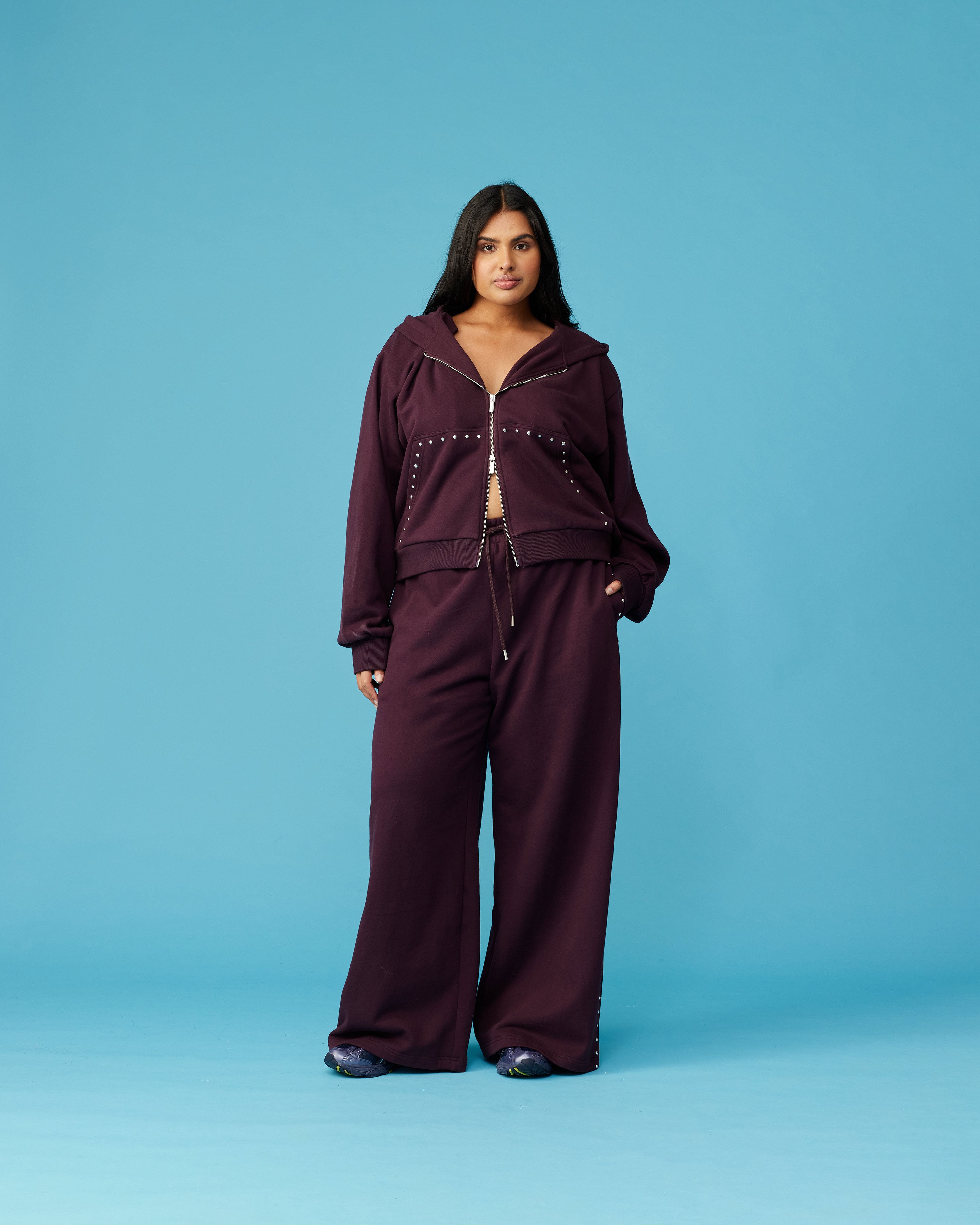 LEX HOODIE DEEP PLUM | RUBY