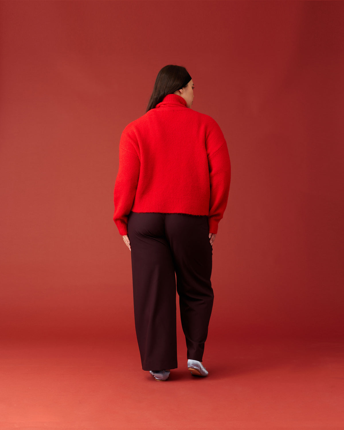 RUE TROUSER DEEP PLUM | RUBY