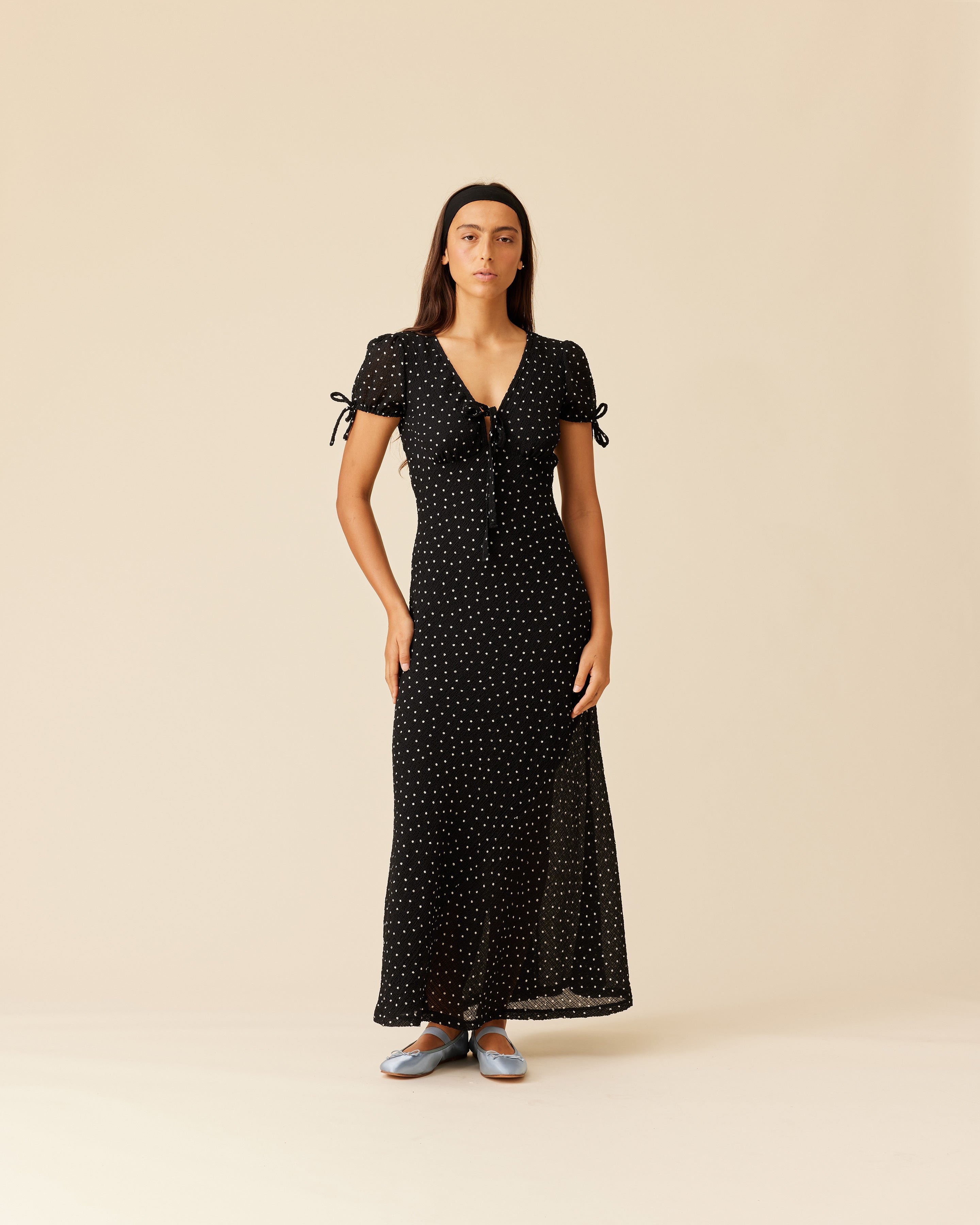 WENDY CRINKLE DRESS POLKA DOT | RUBY