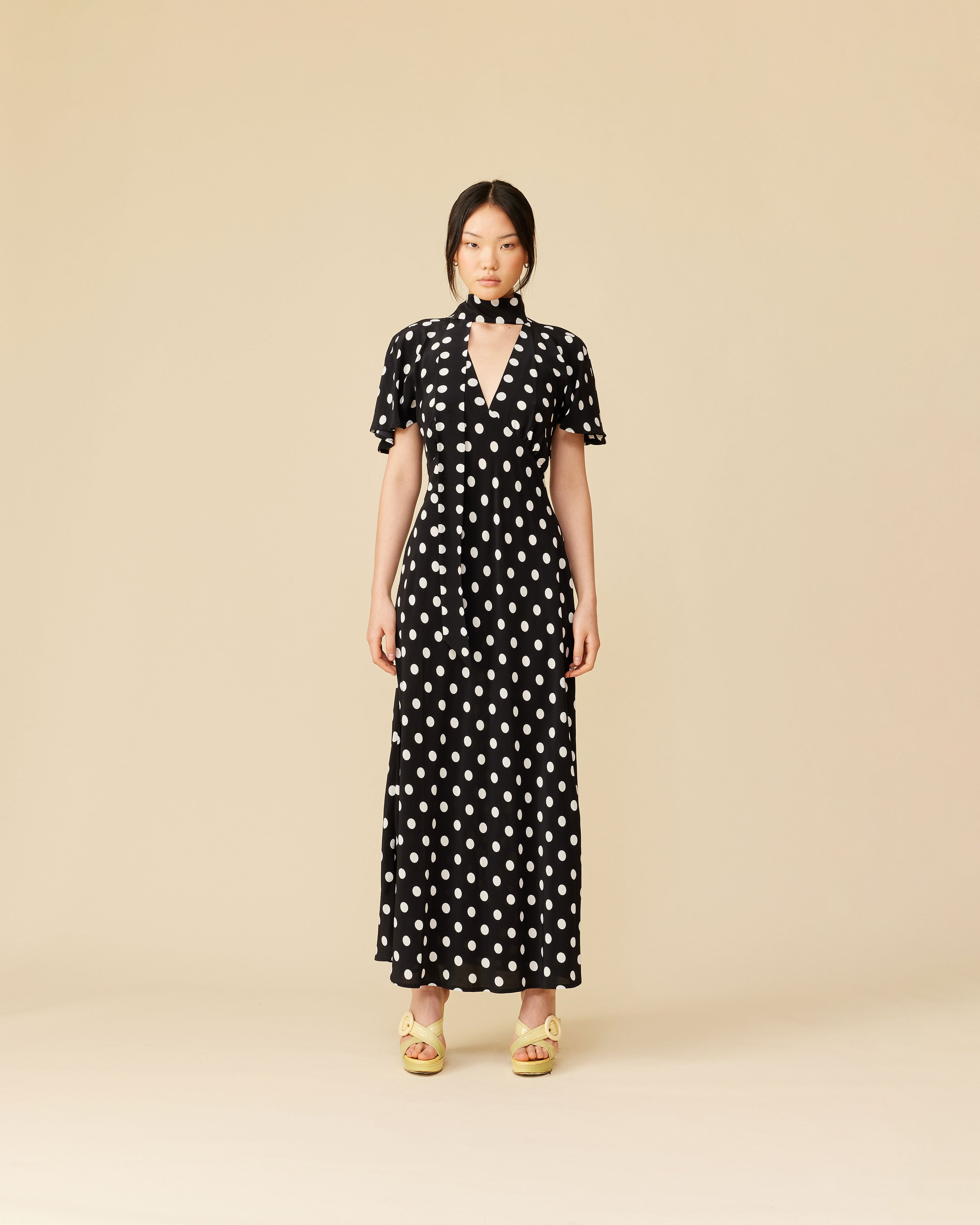 ROSARIA SLIP DRESS POLKA DOT | RUBY