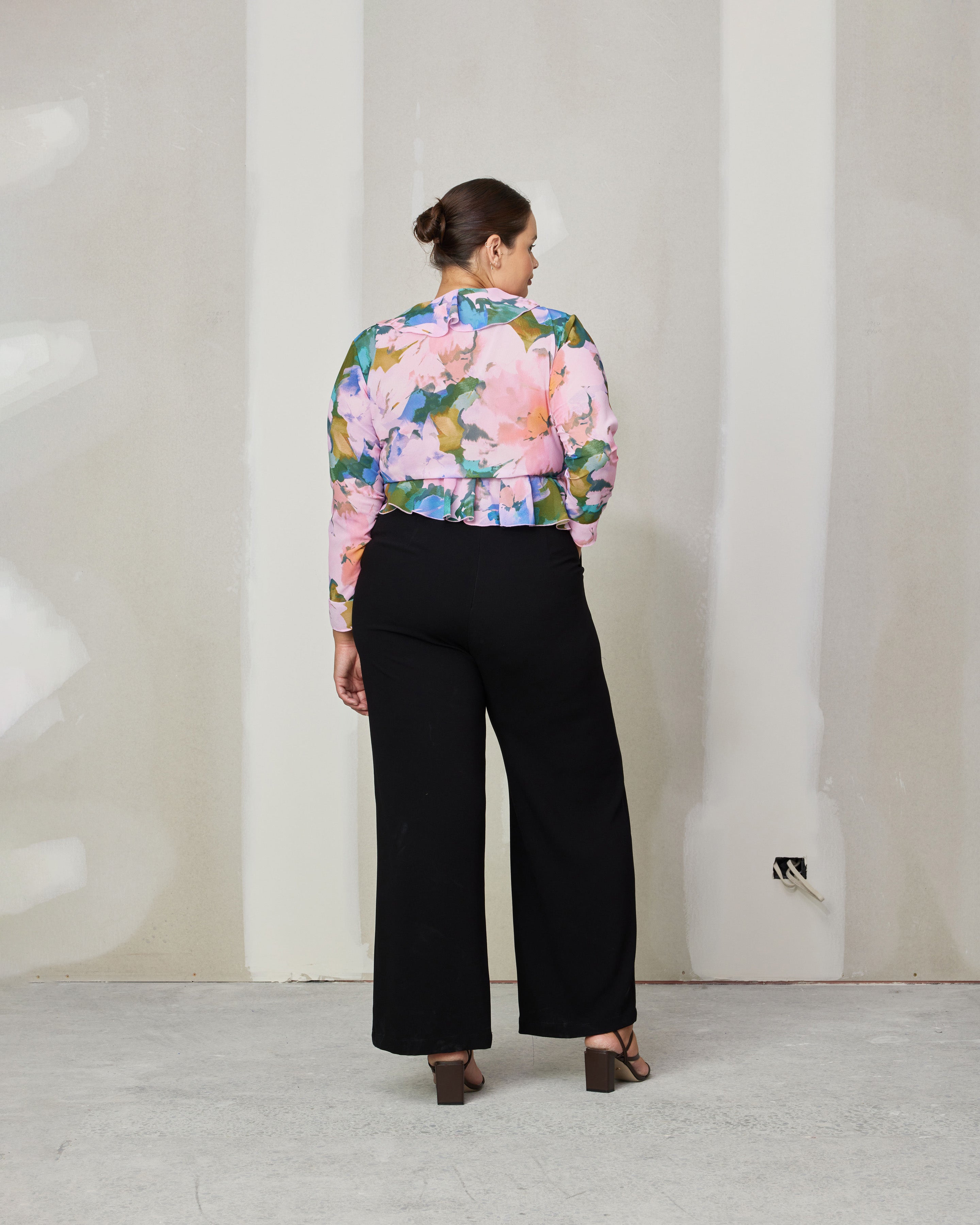SENSE TIE BLOUSE DREAM FLORAL | RUBY