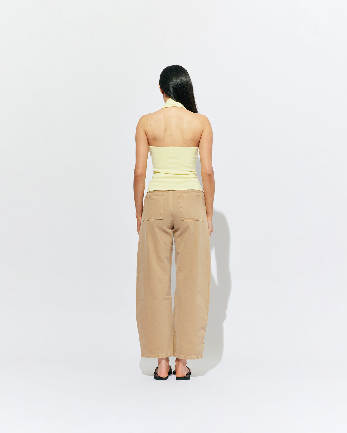 BUZZ JEAN SANDWASH | Your new everyday go-to, the Buzz Jean is a barrel-leg style pant, designed in a sandwash denim. Sits mid-waisted and features panel detailing down the front that wraps to the side seam.