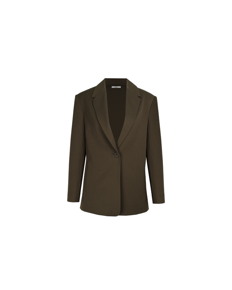 RUE BLAZER KHAKI | 
Single breasted slouchy style blazer designed in a sleek khaki shade. This blazer is an everyday wardrobe staple.