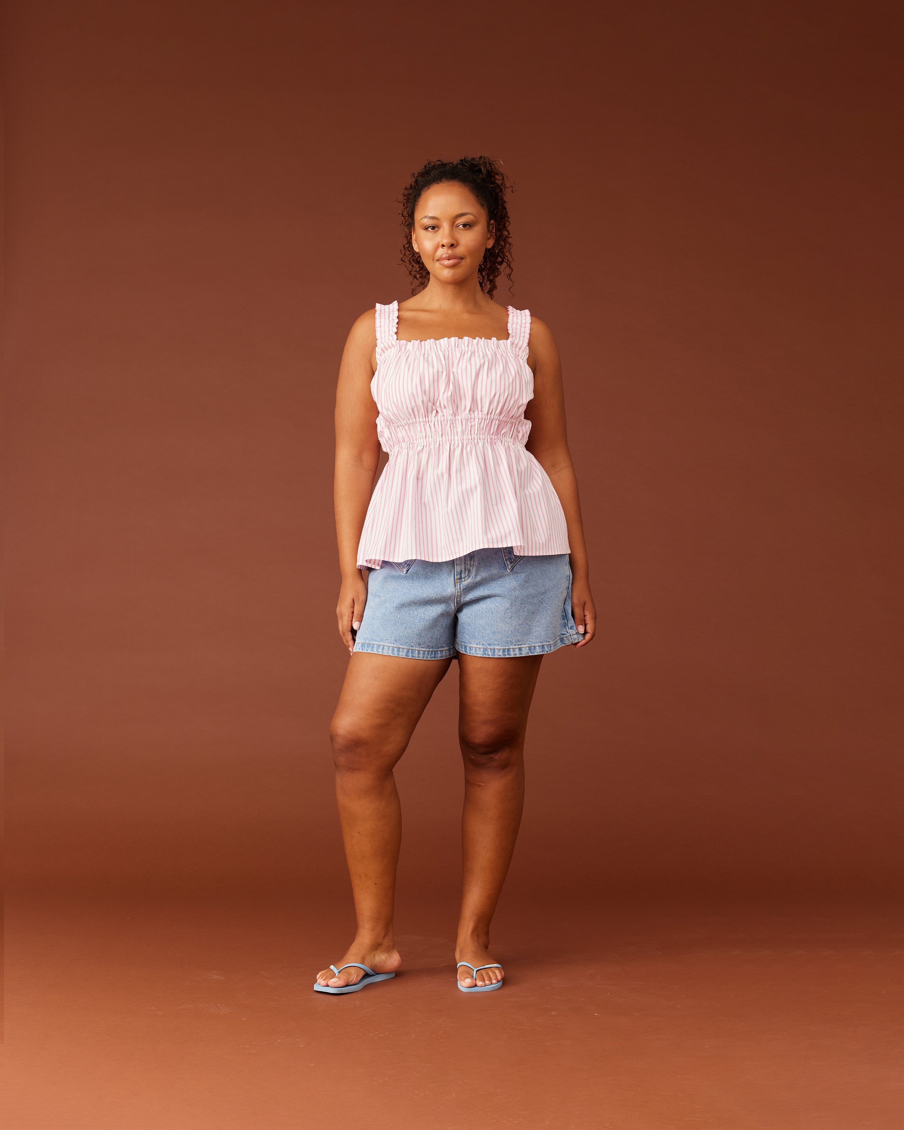 CLOVER DENIM SHORT BLUE | RUBY