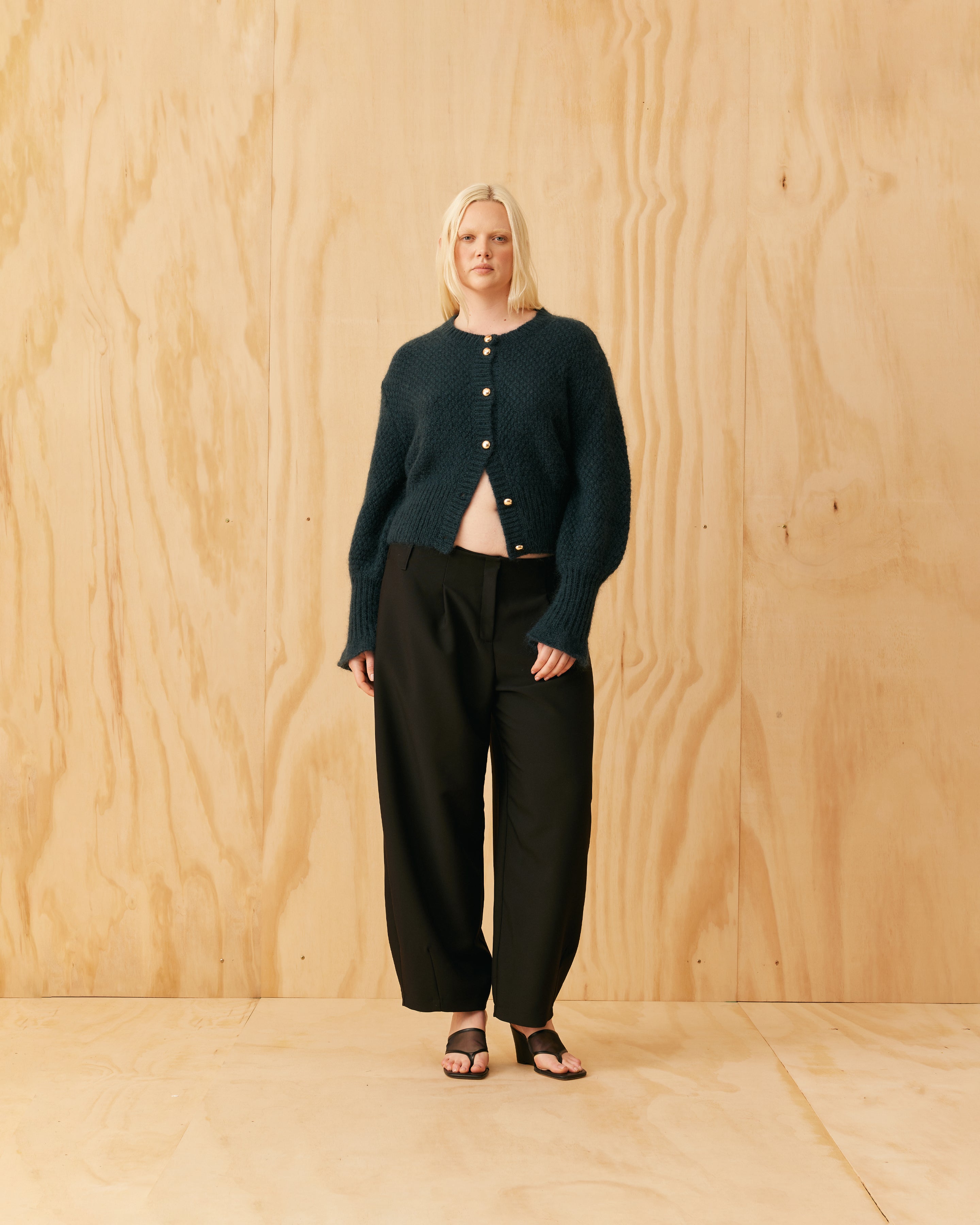 MATILDA CARDIGAN PETROL | RUBY