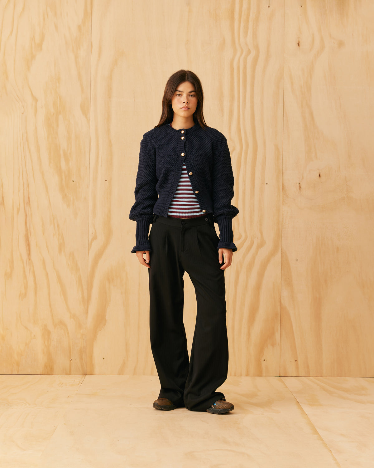 Andy Reed Pants ANDRE PANT BLACK PINSTRIPE | RUBY