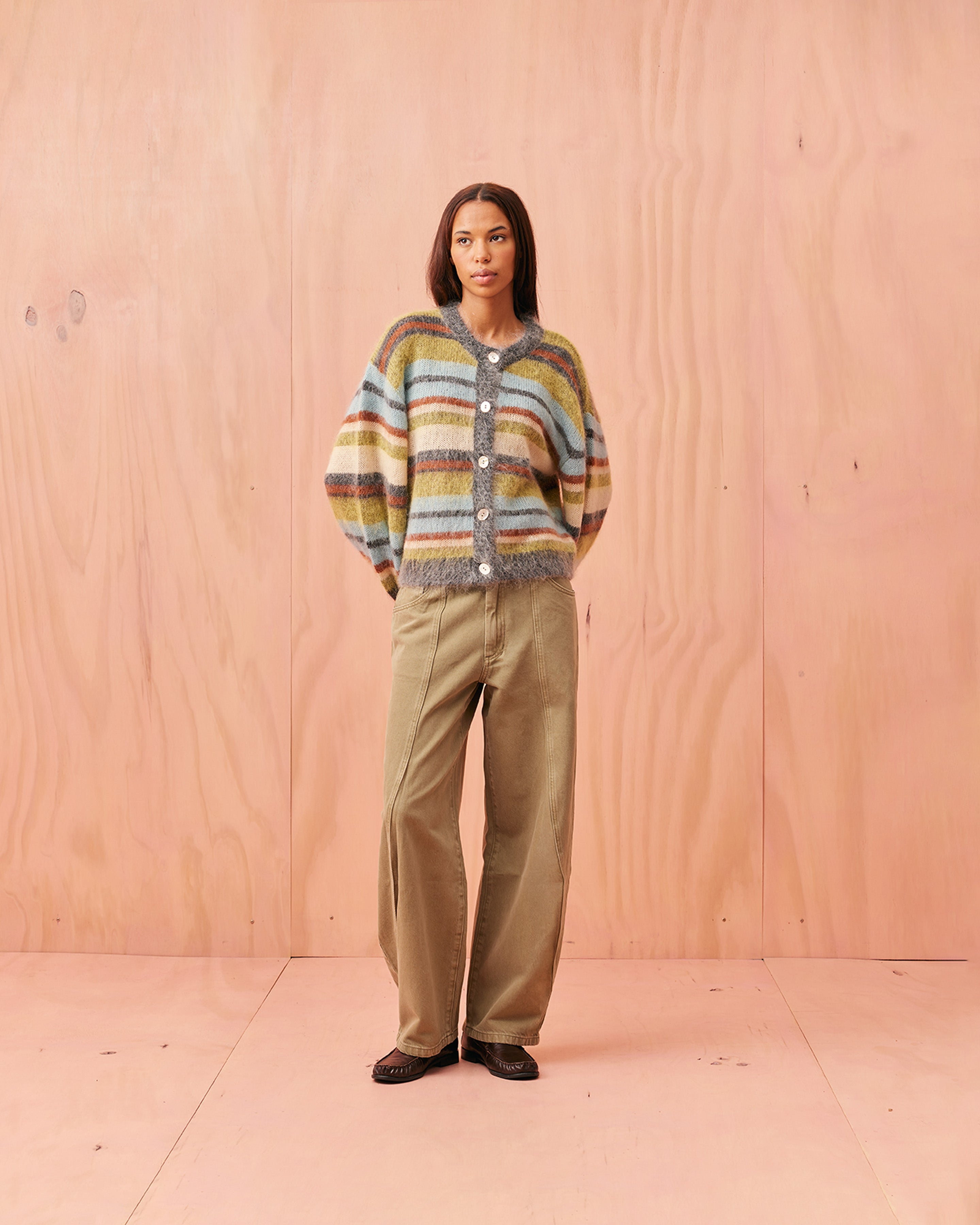 JOSIE CARDIGAN HARBOUR STRIPE | RUBY