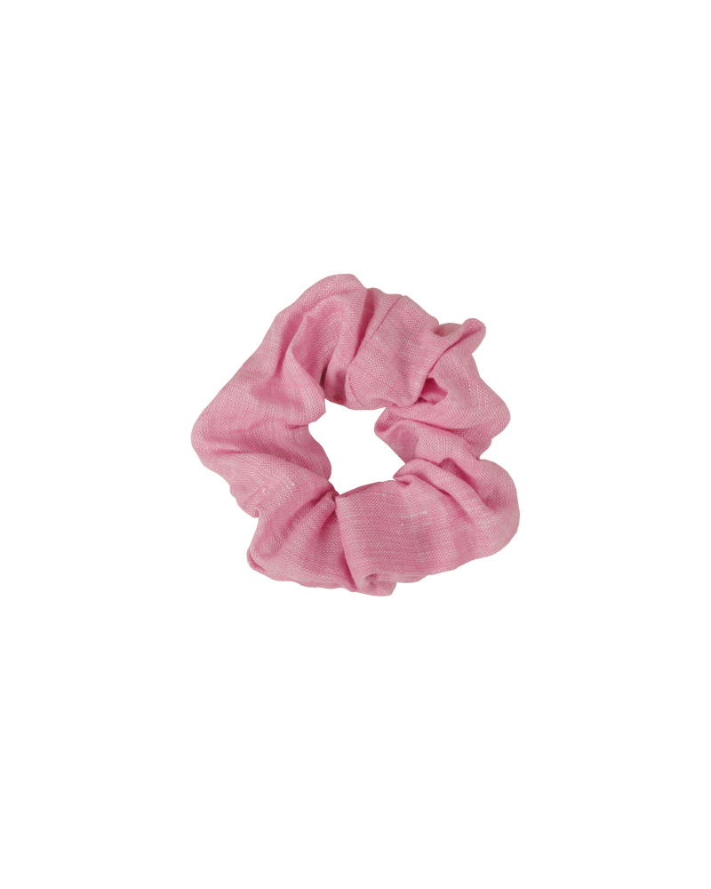SABRINA SCRUNCHIE PINK | Small scrunchie made from the offcuts of our Ryder 2024﻿ collection.