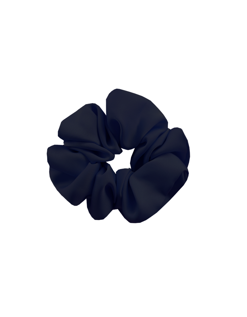 SABRINA SCRUNCHIE NAVY | Small scrunchie made from the offcuts of our Dreamstate 2023 collection.