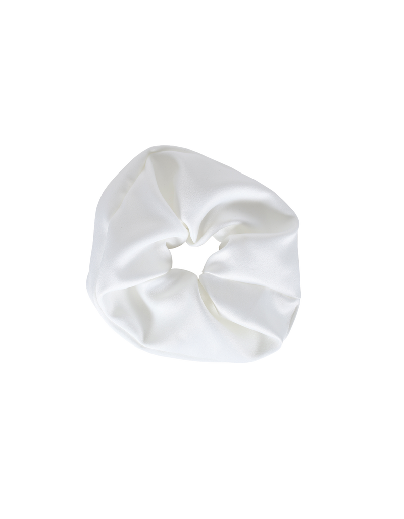 SABRINA SCRUNCHIE PEARL | Small scrunchie made from the offcuts of our Spring 22 collection.