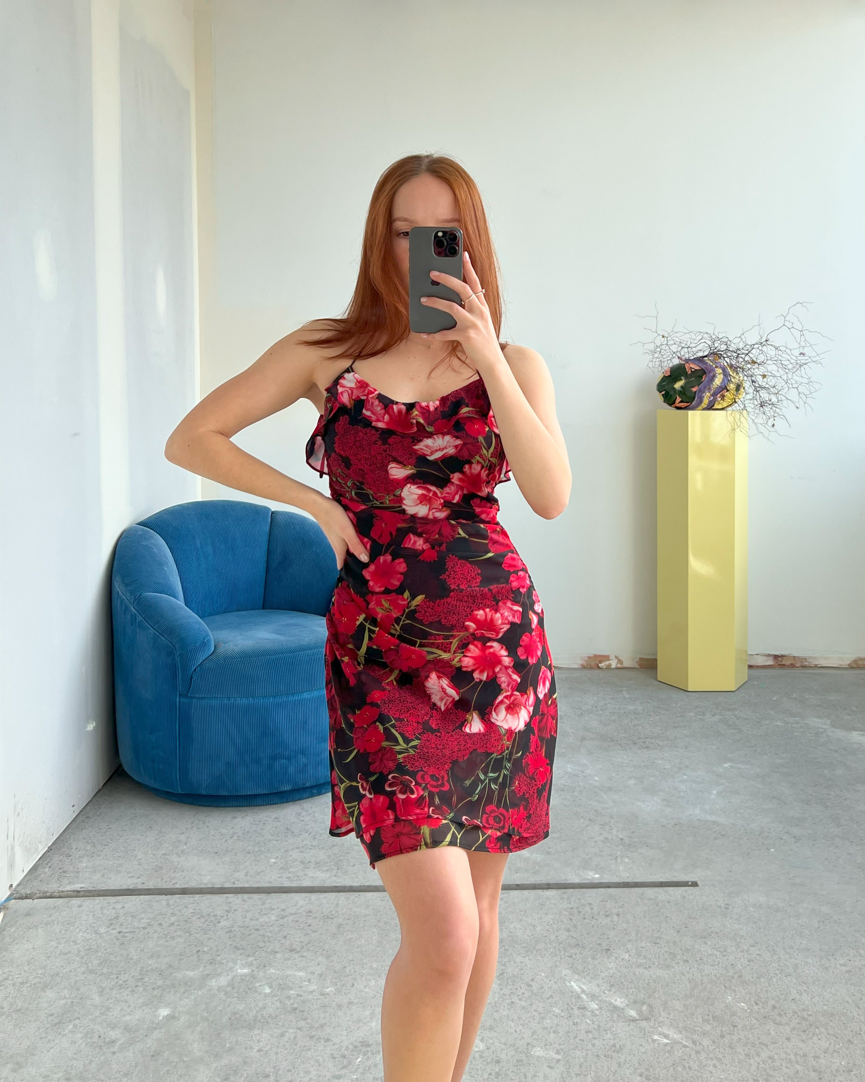 Ruby ruffle outlet dress