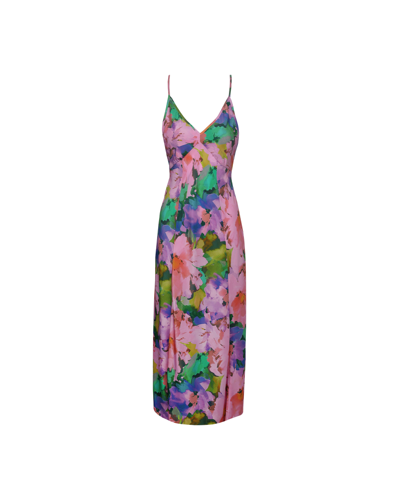 SENSE SILK SLIP DREAM FLORAL | 
Silk slip dress crafted in our dream floral print. Features bust seams and spaghetti straps which add to the elegant silhouette.