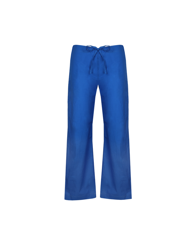 SKIPPER PANT COBALT | Relaxed fit, low-waist trouser with a drawstring and a zip fly closure. Pocket detailing on back. With a sporty style and modern design, these pants make the easiest addition to...