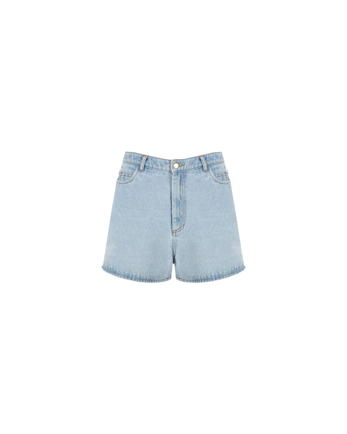 Light blue high waisted shorts online