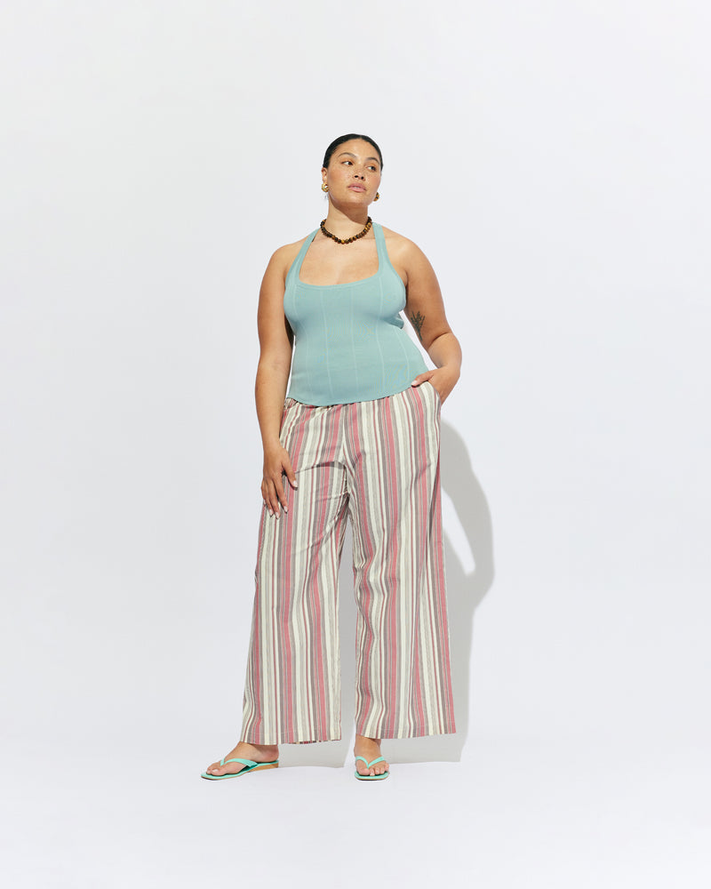 SOL TANK SEAFOAM | A wardrobe staple for all year round, this classic racerback tank top is designed in a mid-weight seafoam knit. Wear as a base layer in cooler weather, or as an everyday go to during the warmer months. 