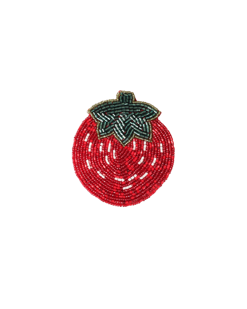 BEADED COASTER STRAWBERRY | Bring the party to the table with this pack of four Beaded Strawberry Coasters. The coasters feature strawberry coloured beaded detailing, and have a fabric base. The perfect addition to...