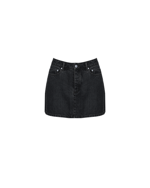 SUBLIME DENIM MINI SKIRT BLACK RUBY