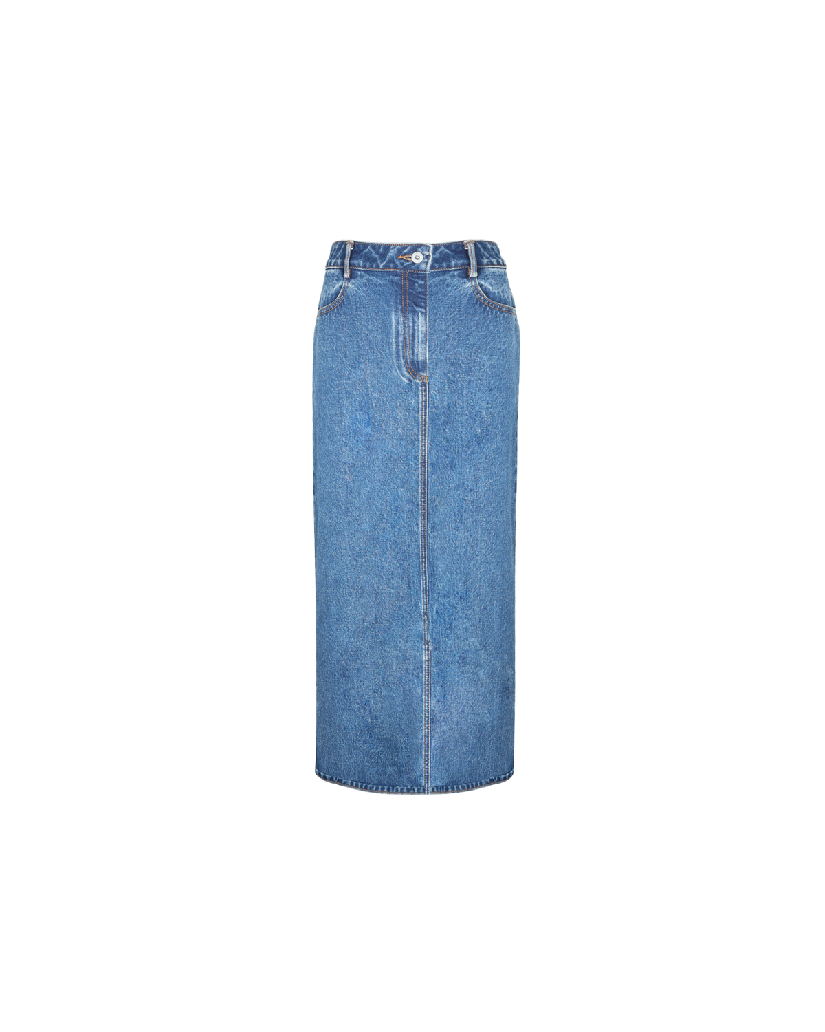 SUBLIME DENIM MAXI SKIRT INDIGO RUBY - Main Image