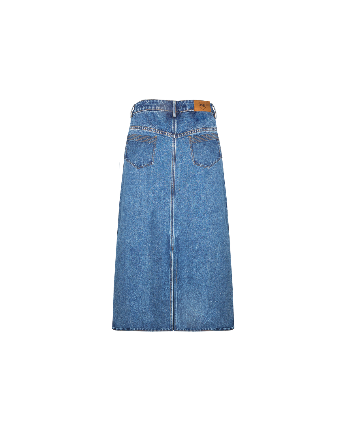 Denim midi skirt sales 4xl