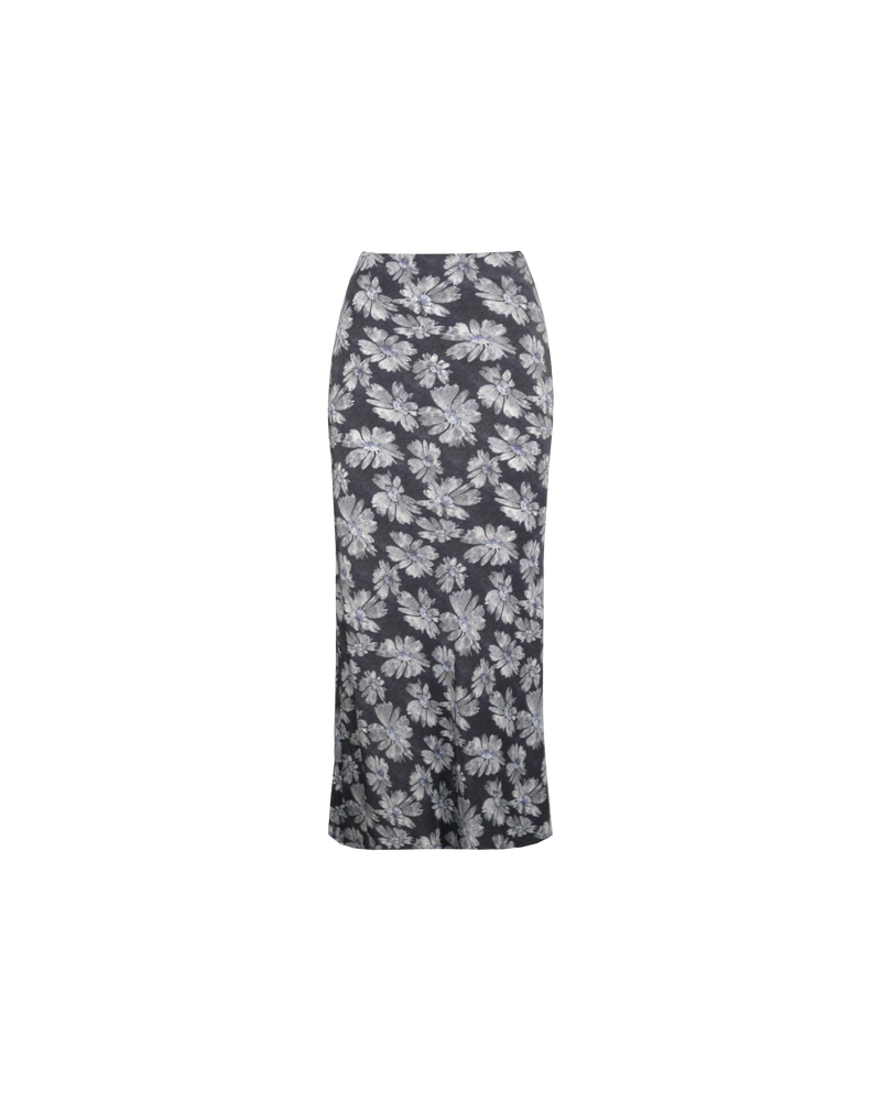 THEA SKIRT DENIM DAISY | Bias cut, straight skirt designed in a denim daisy viscose fabric, with a silk-like handfeel and look. This skirt is a maxi length and sits low-waisted. Can be paired as...