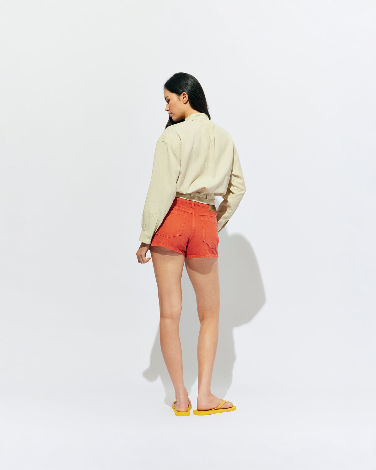 BLINK MICRO SHORT RUST | Micro shorts designed in our rust denim, with a low-rise fit, 5-pocket design and zip fly. An easy summer throw-on short that pairs perfectly with a classic white tee, or lean into the bright colours by pairing it with our...