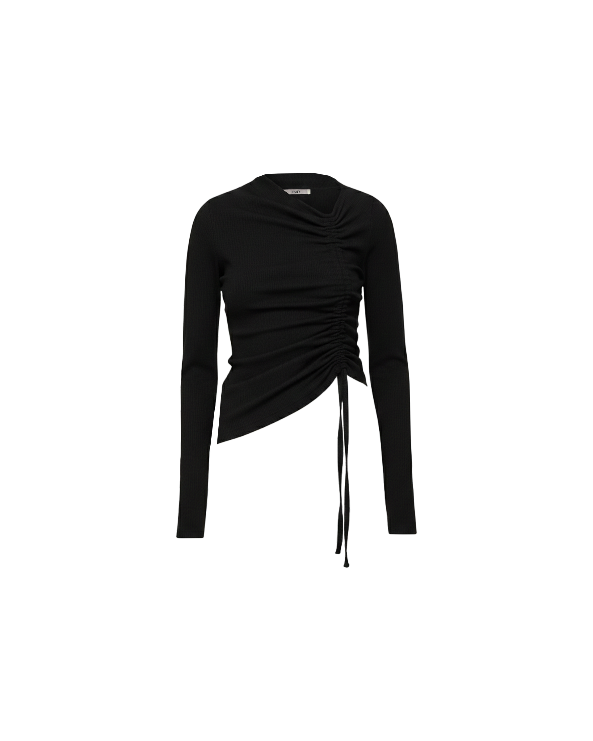 TOBY KNIT LONG SLEEVE BLACK | RUBY