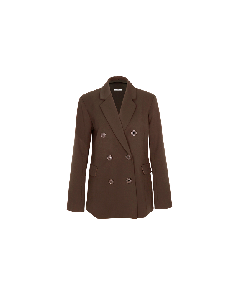 TONY BLAZER BRONZE | Relaxed, double breasted blazer with a boxy shape, in a rich bronze shade. Designed for a loose fit with notched lapels and slightly structured shoulders, this piece is both modern and...