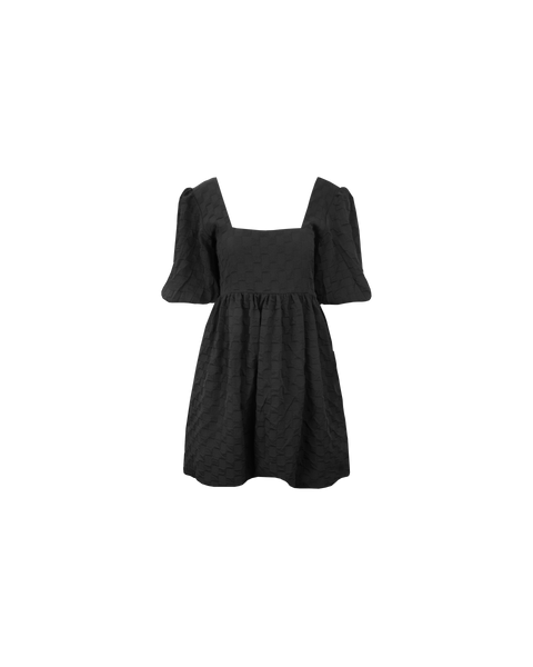 TULIP MINI DRESS BLACK